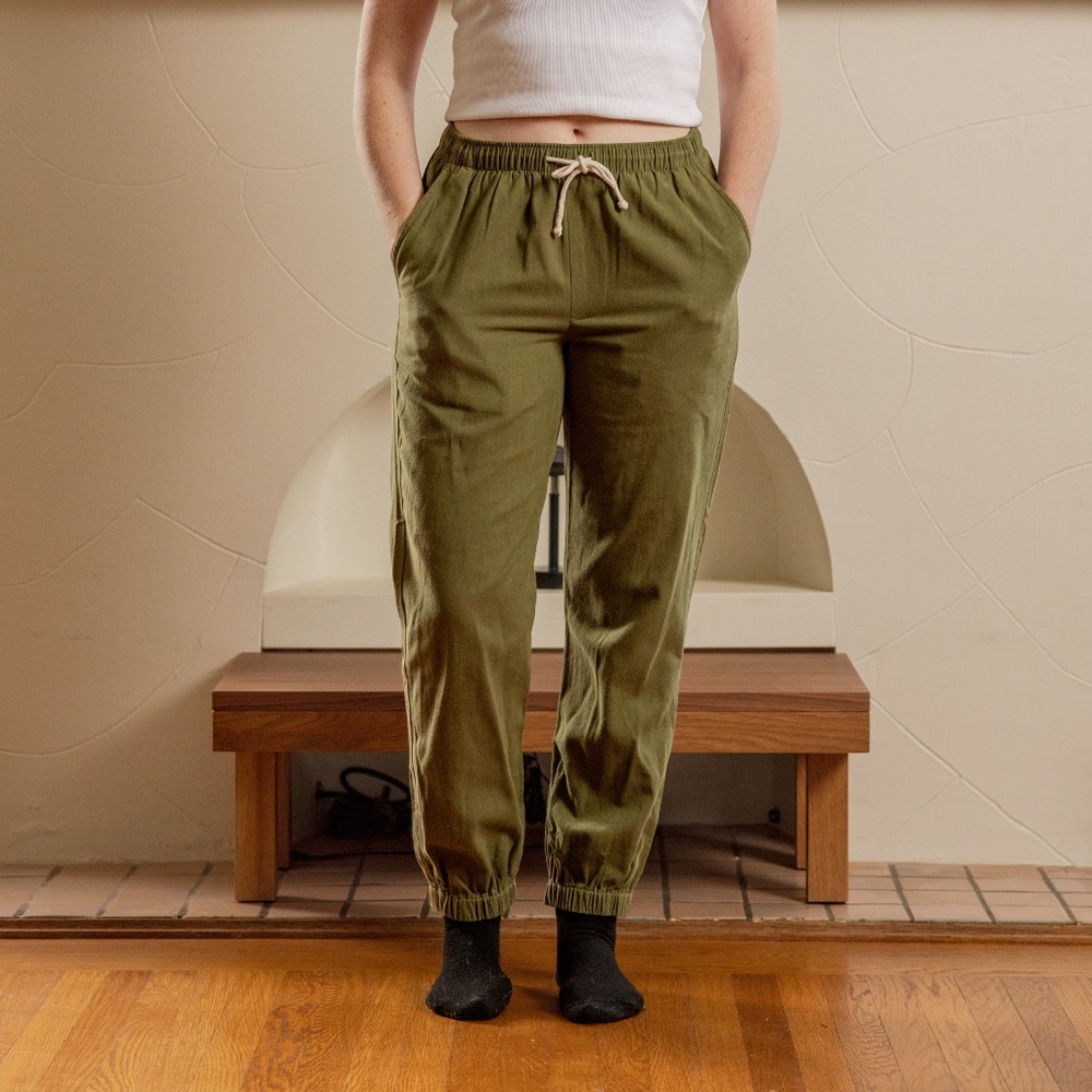 Mollusk California Pants Medium Army Green Joggers